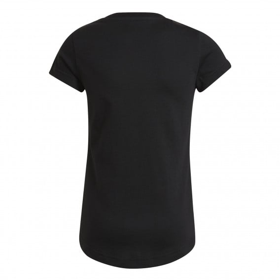 T-shirt Adidas, μαύρο για κορίτσια, με στάμπα Adidas 286804 5