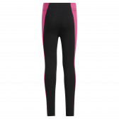 Μαύρο βαμβακερό κολάν Adidas με ροζ λεπτομέρειες Adidas 286823 5