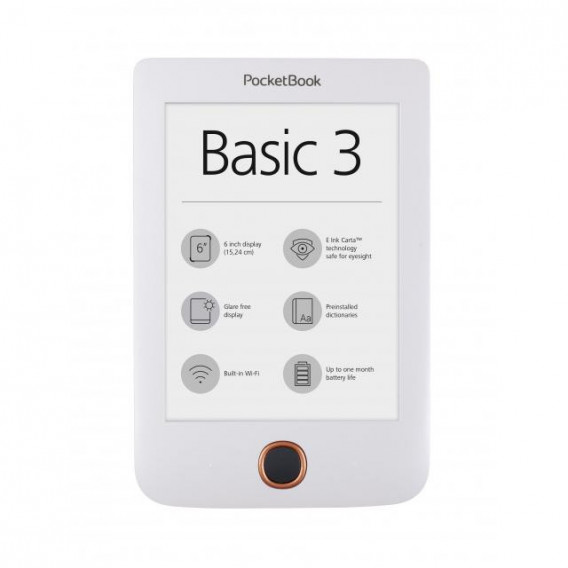 Basic3 Ebook Pocketbook pb614-2, 6 ", λευκό PocketBook 2869 