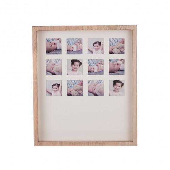 Ξύλινο πλαίσιο για φωτογραφίες και αποτυπώματα - My First First Year Baby Art 286951 