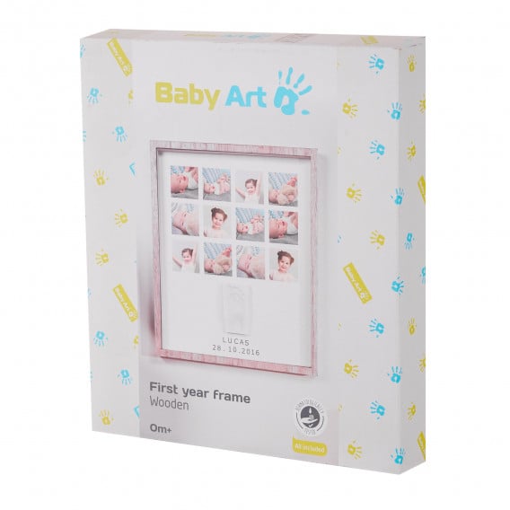Ξύλινο πλαίσιο για φωτογραφίες και αποτυπώματα - My First First Year Baby Art 286952 2