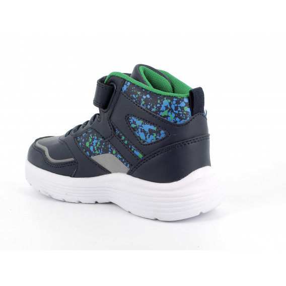 Αθλητικά παπούτσια με πράσινες λεπτομέρειες, σε σκούρο μπλε χρώμα PRIMIGI 287553 3