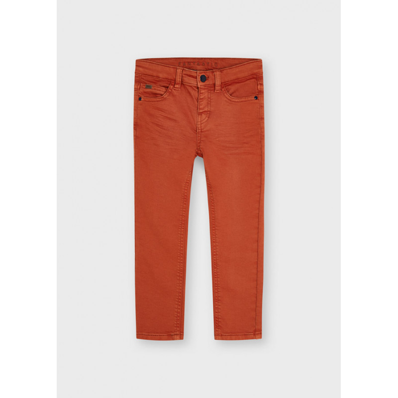 Μαλακό λεπτό μακρύ παντελόνι για αγόρι, πορτοκαλί  287693