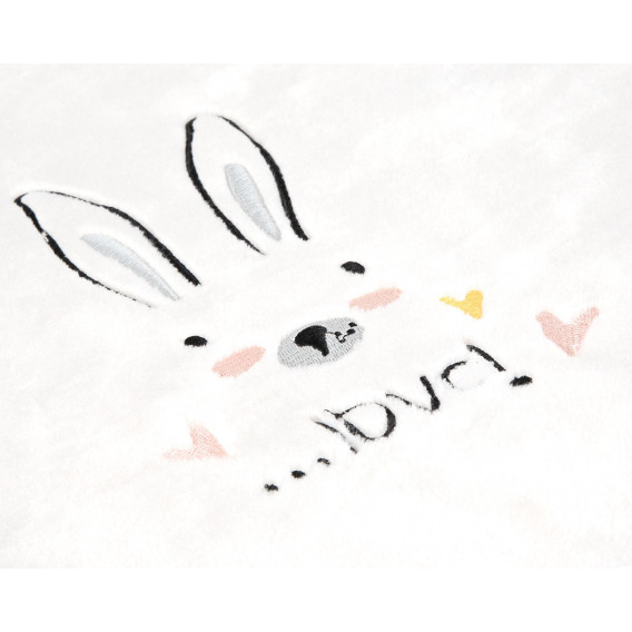 Βρεφική Κουβέρτα Polar από Broderia Rabbits in Love 80 x 110 cm Kikkaboo 287851 3