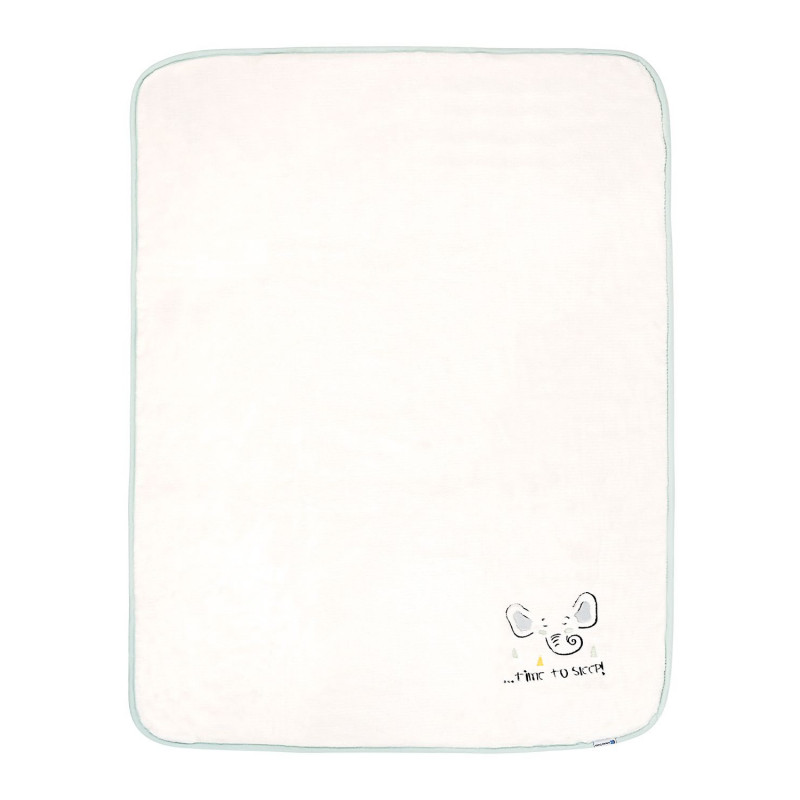 Βρεφική Κουβέρτα fleece με κέντημα Elephant Time 80 x 110 cm  287857