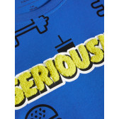 Μπλουζάκι από οργανικό βαμβάκι σε μπλε χρώμα για αγόρι Name it 28889 3