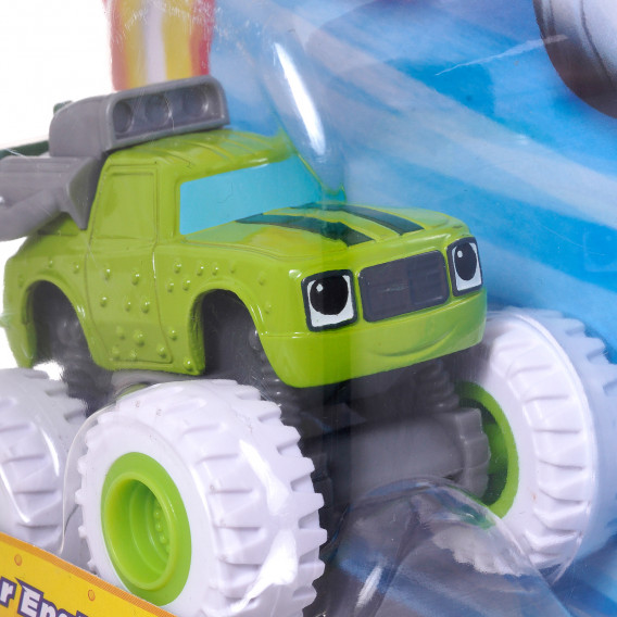 Μεταλλικό φορτηγό Blaze, πράσινο με λευκά ελαστικά Hot Wheels 289046 3