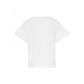Κοντομάνικη βαμβακερή μπλούζα με ασπρόμαυρη σταμπα για κορίτσι Name it 28905 2