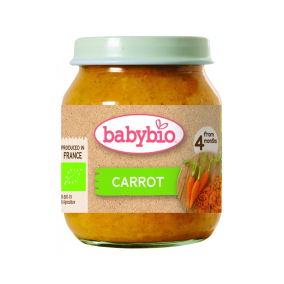 Βιολογικός πουρές καρότου, βάζο 130 γρ Babybio 289433 