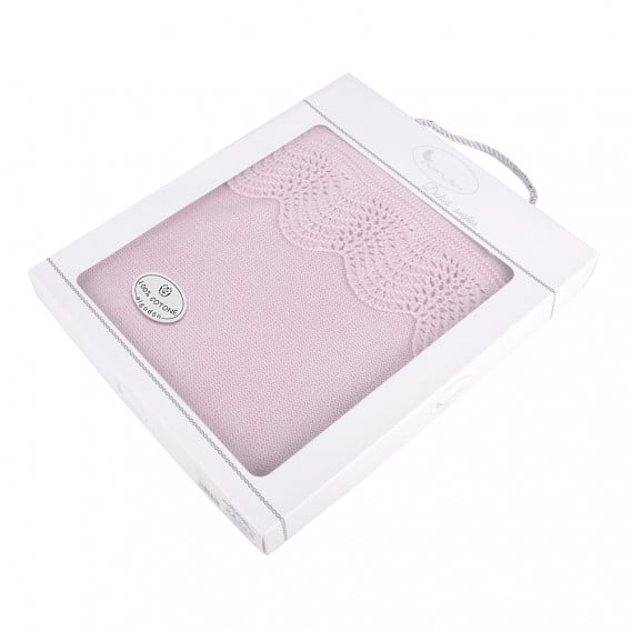 Βρεφική κουβέρτα 75 x 100 cm, 100% βαμβάκι, ροζ Inter Baby 289525 