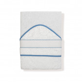 Βρεφική πετσέτα μπάνιου STICH, 100 x 100 cm, λευκή και μπλε Inter Baby 289573 5
