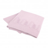 Βρεφική κουβέρτα 75 x 100 cm, 100% βαμβάκι, ροζ Inter Baby 289653 2