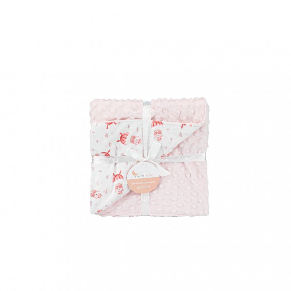 Βρεφική κουβέρτα PARACAIDISTA, 80 x 110 cm, ροζ Inter Baby 289706 5
