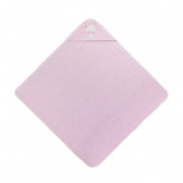 Βρεφική πετσέτα μπάνιου SWING σετ με λάμπα Αστεράκι, 100 x 100 cm, ροζ Inter Baby 289780 3