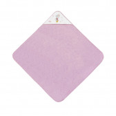Βρεφική πετσέτα μπάνιου MINNIE, 100 x 100 cm, ροζ Inter Baby 289797 3
