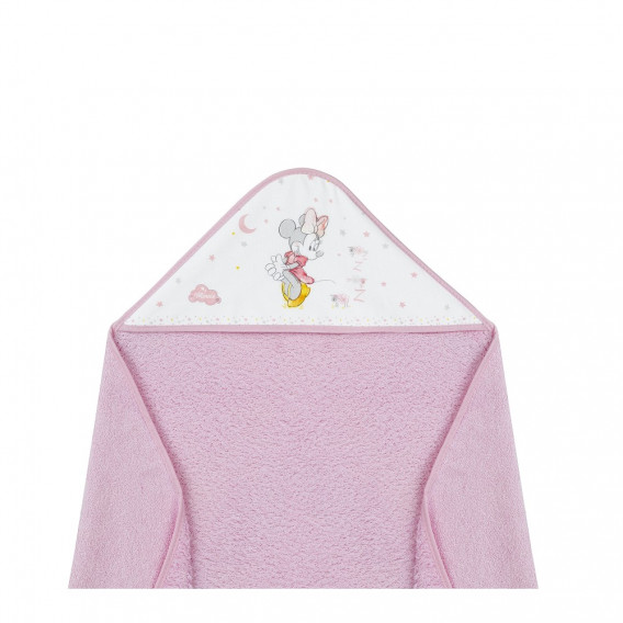 Βρεφική πετσέτα μπάνιου MINNIE, 100 x 100 cm, ροζ Inter Baby 289798 4