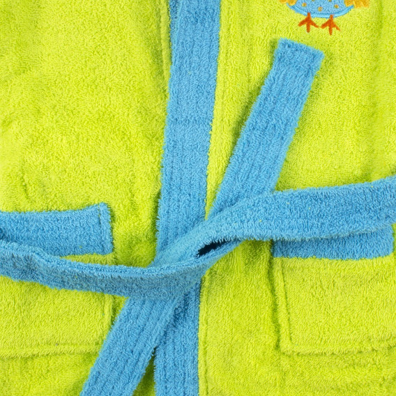 Μπουρνούζι με χαρούμενη διακόσμηση, μέγεθος 2-4 ετών, πράσινο Inter Baby 289843 4