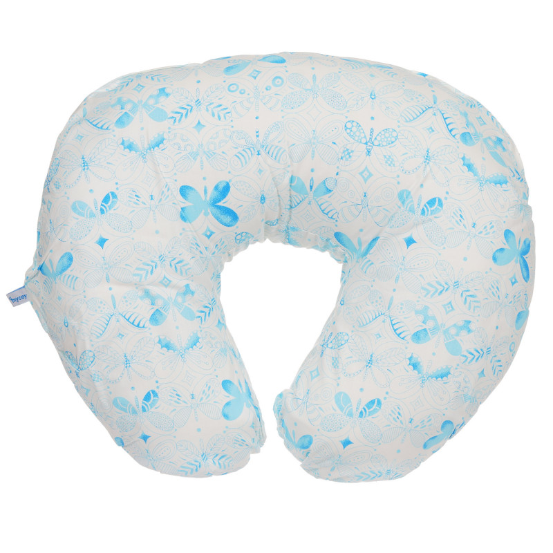 Βαμβακερό μαξιλάρι θηλασμού 55 x 45 x 18 cm, χρώμα: Μπλε  290149