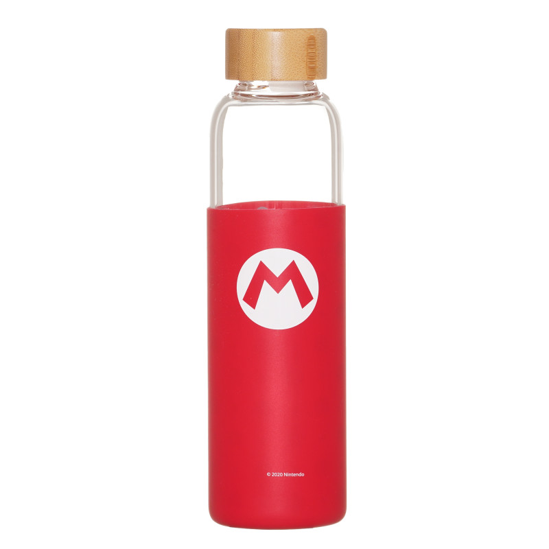 Γυάλινο μπουκάλι με θήκη σιλικόνης Mario, 585 ml  290181