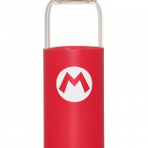Γυάλινο μπουκάλι με θήκη σιλικόνης Mario, 585 ml Super Mario 290182 2