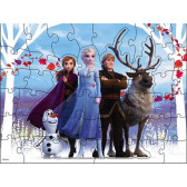 Παζλ έκπληξη με ανάγλυφο - Frozen Kingdom, 48 κομμάτια Frozen 290426 6