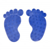 Αντιολισθητικά χαλιά μπάνιου με πόδια σε μπλε χρώμα Everyday baby 290537 2