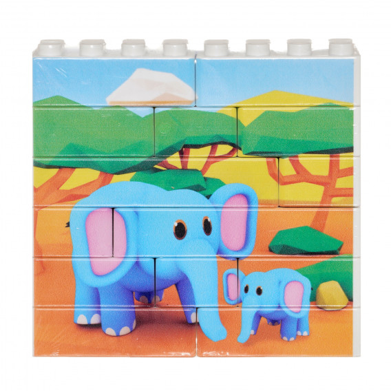 Παζλ Up Elephant Constructor, 14 κομματιών Game Movil 290672 
