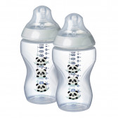 Μπουκάλι πολυπροπυλενίου Easi Vent, με πιπίλα 2 σταγόνων, για μωρό 3+ μηνών, 2 τεμάχια Tommee Tippee 290769 