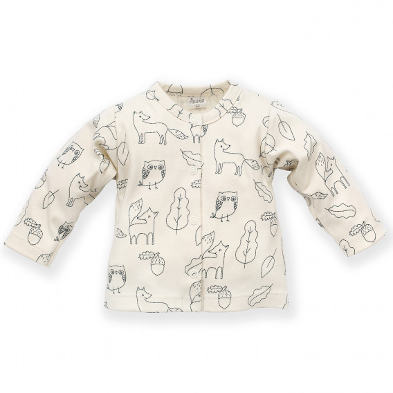 Βαμβακερό εκρού μπλουζάκι Pinokio με στάμπα, για αγόρια Pinokio 291173 5