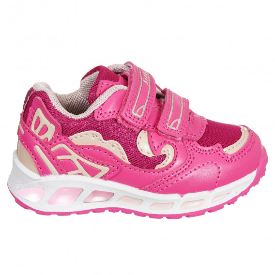 Sneakers LED με λαμπερές λεπτομέρειες, ροζ Star 291230 4