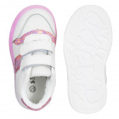 Λευκά αθλητικά παπούτσια Star με ροζ λεπτομέρειες Star 291301 3