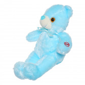 Μπλε αρκουδάκι με φώτα LED 25 εκ.  Tea toys 291347 2