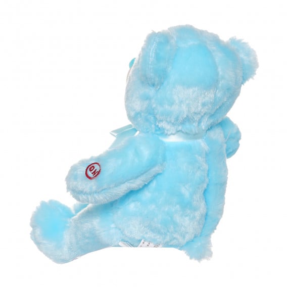Μπλε αρκουδάκι με φώτα LED 25 εκ.  Tea toys 291349 4