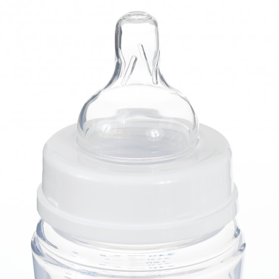 Μπουκάλι Πολυπροπυλενίου με Πιπίλα Σιλικόνης 3-6 Μήνες Μεσαία Ροή με Αστερίσκο, 240 ml Canpol 291501 3