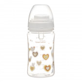Μπουκάλι πολυπροπυλενίου με βαλβίδα νεογέννητου μωρού και πιπίλα μέση ροή 3-6 μήνες, 240 ml Canpol 291534 