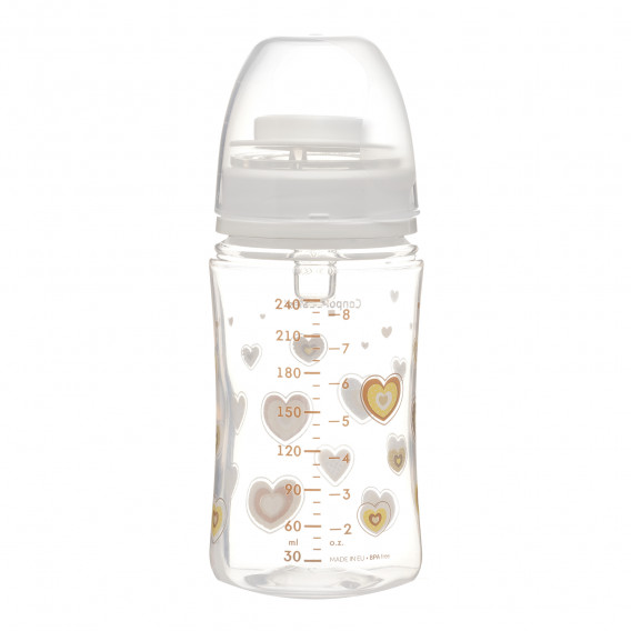 Μπουκάλι πολυπροπυλενίου με βαλβίδα νεογέννητου μωρού και πιπίλα μέση ροή 3-6 μήνες, 240 ml Canpol 291535 2