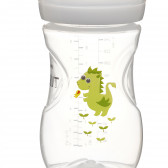 Φυσικό μπουκάλι από πολυπροπυλένιο με πιπίλα κατά των κολικών, αργή ροή, 1+ μήνες, 260 ml, Dragon Philips AVENT 291700 3