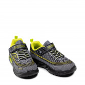 Μαύρα αθλητικά παπούτσια με κίτρινες λεπτομέρειες και φωτάκια Geox 292134 4