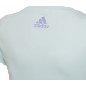 Μπλούζα με κοντό μανίκι και πολύχρωμο λογότυπο, πράσινη Adidas 292216 4