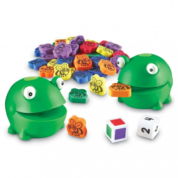 Παιχνίδι για παιδιά - Ταΐστε τον διασκεδαστικό βάτραχο Learning Resources 292316 2