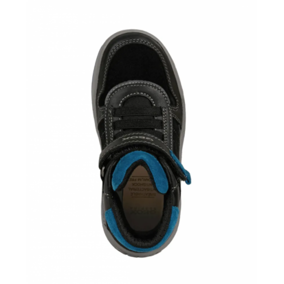 Ψηλά αθλητικά παπούτσια με μπλε λεπτομέρειες, σκούρο μπλε Geox 292604 3