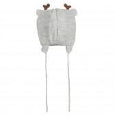 Πλεκτό καπέλο με χειμερινά μοτίβα "Rudolph", γκρι Cool club 292885 4