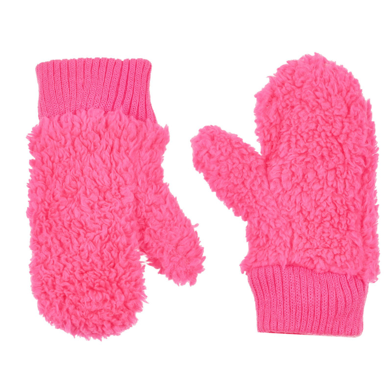 Βελουτέ γάντια με ένα δάχτυλο, ροζ  292896