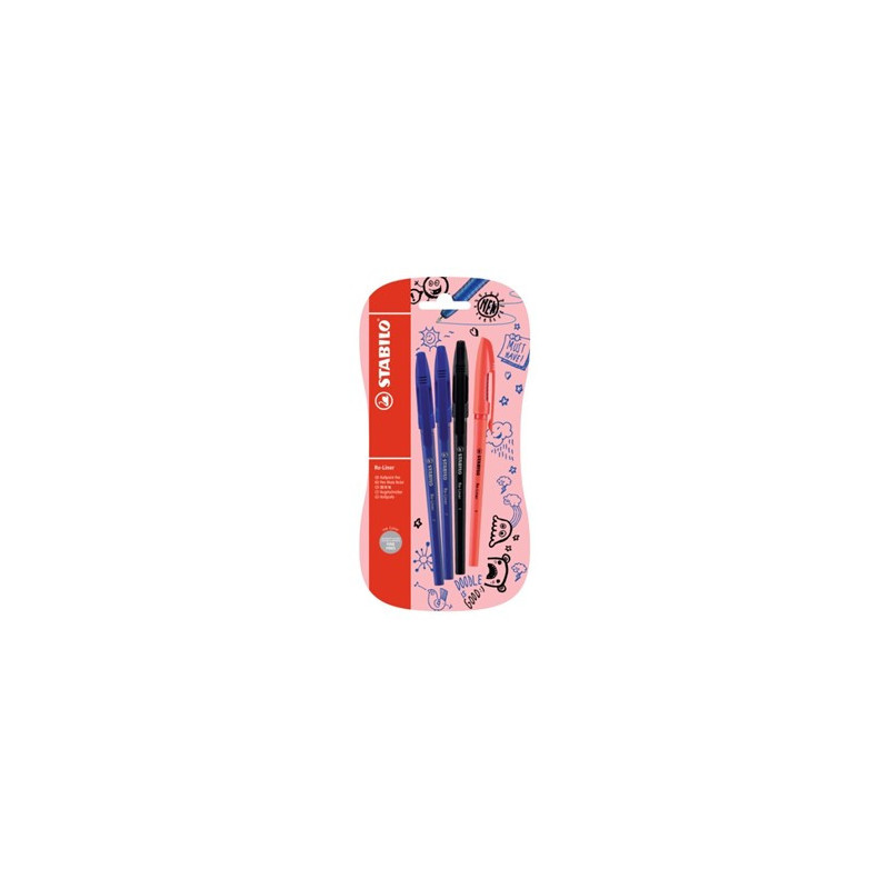 Στυλό με μπίλια και χαμηλό ιξώδες μελάνι, 3 χρώματα  29292