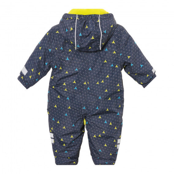 Φόρμα-Κοσμοναύτης για μωρό με χρωματιστές φιγούρες, μπλε Cool club 293192 4
