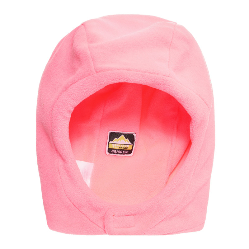 Καπέλο φλις - βρεφική κουκούλα-μάσκα, ροζ  293627