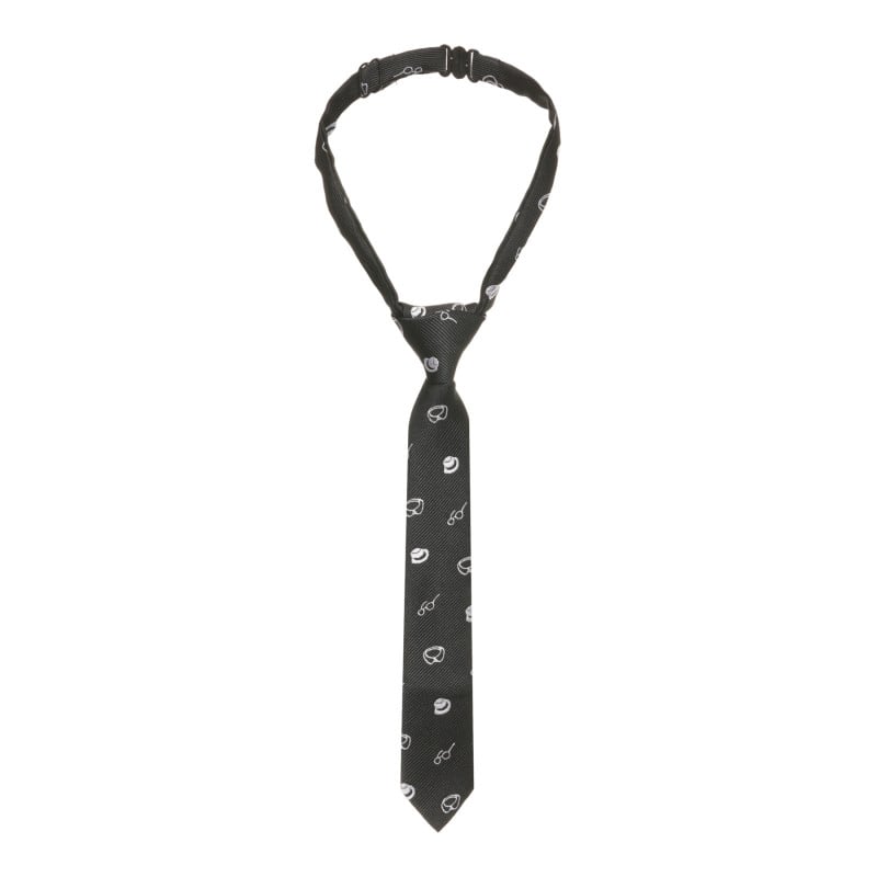 Γραβάτα με φιγούρες, μαύρη  293795
