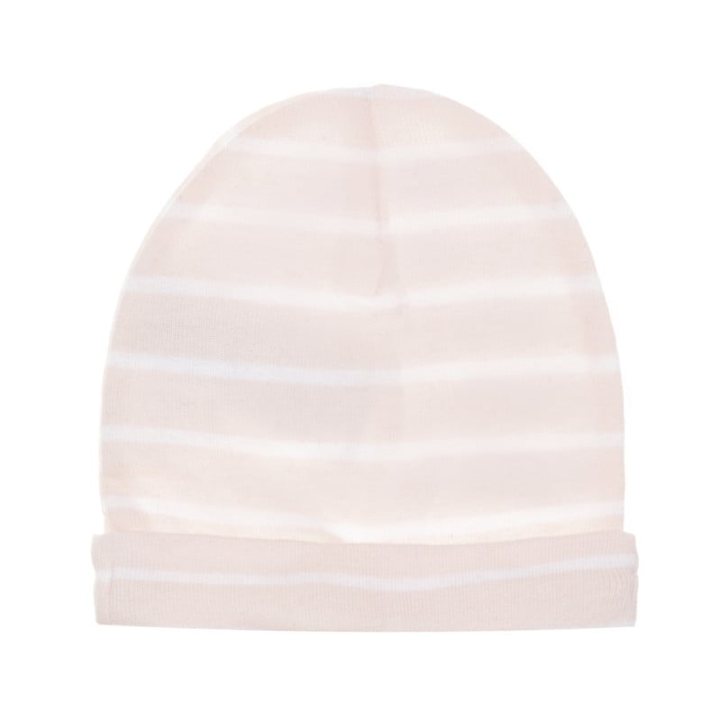 Βαμβακερό καπέλο με λευκές ρίγες για κορίτσι, ροζ  293996