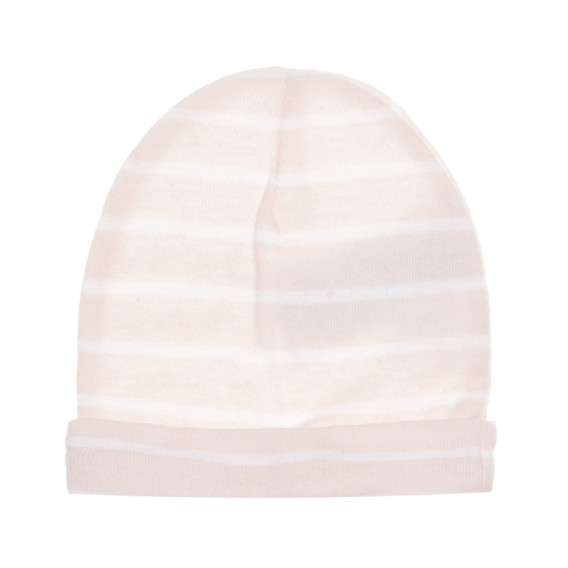 Βαμβακερό καπέλο με λευκές ρίγες για κορίτσι, ροζ Cool club 293998 3