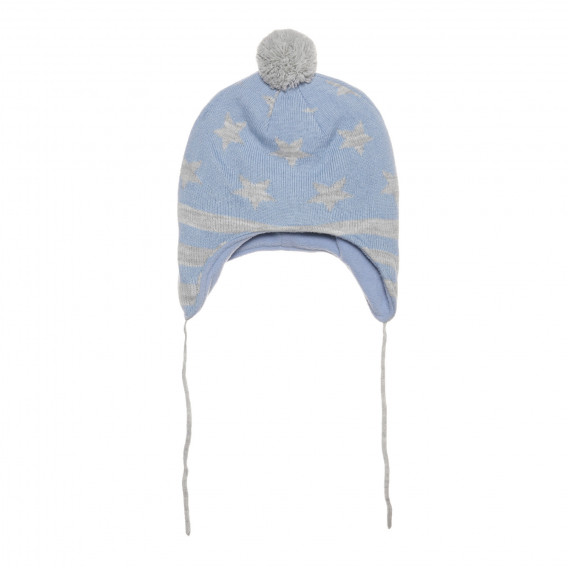 Χειμερινό καπέλο με στάμπες αστεριών, μπλε Cool club 294052 